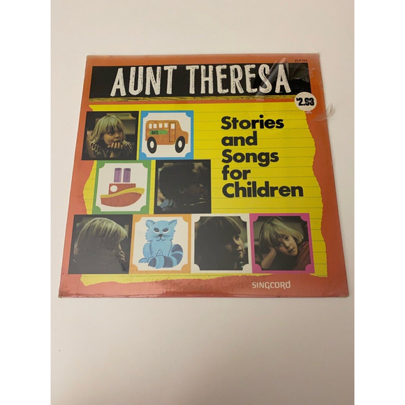 Aunt Theresa Stories And Songs For Children 1970 LP New Sealed ZLP-752 Singcord - Picture 1 of 4